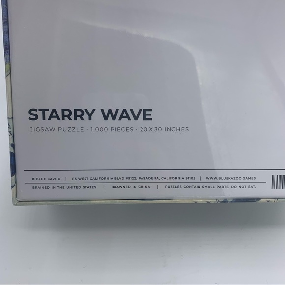 Starry Wave Jigsaw Puzzle 1000 Pc 20x30 Bluekazoo - Picture 6 of 6